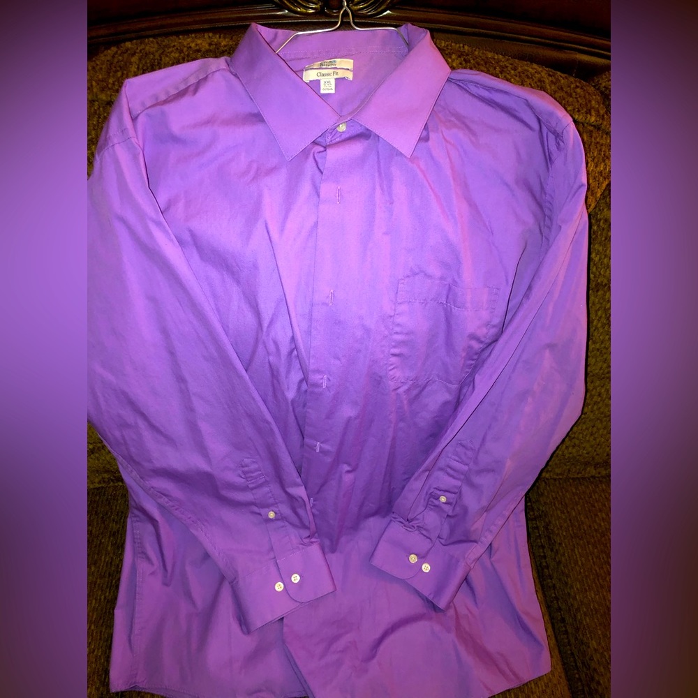 Men’s purple dress shirt